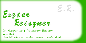 eszter reiszner business card